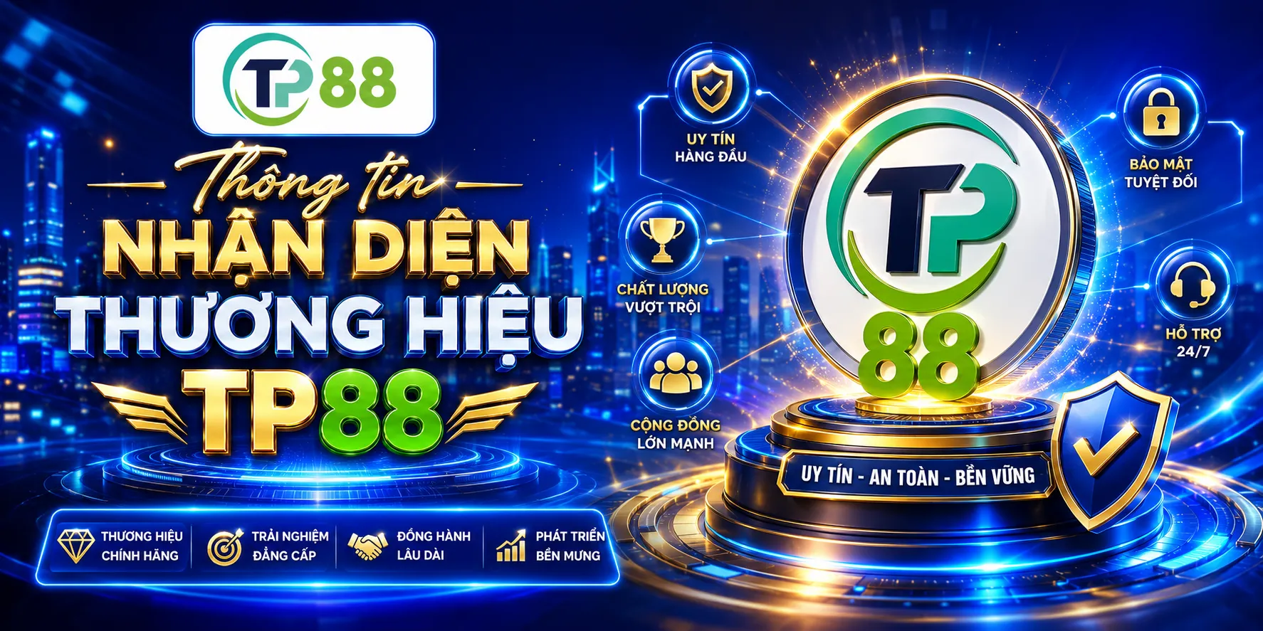 Giới Thiệu TP88 – Thông Tin Thương Hiệu Và Nhận Diện Website 2 Thông tin nhận diện thương hiệu TP88