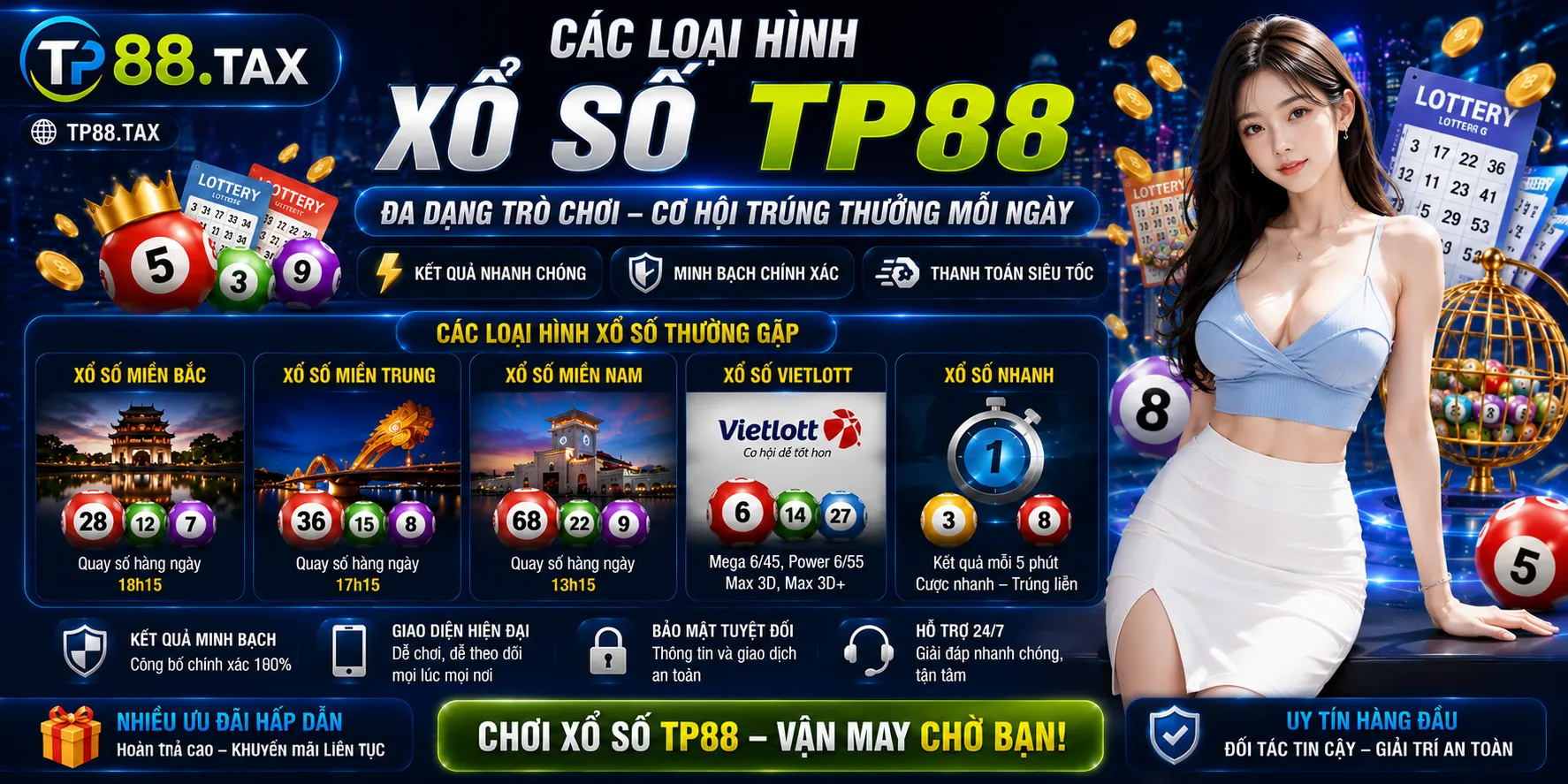 Xổ Số TP88 – Loại Hình Lô Đề, Cách Tham Gia Đặt Cược 1 Các loại hình xổ số thường gặp
