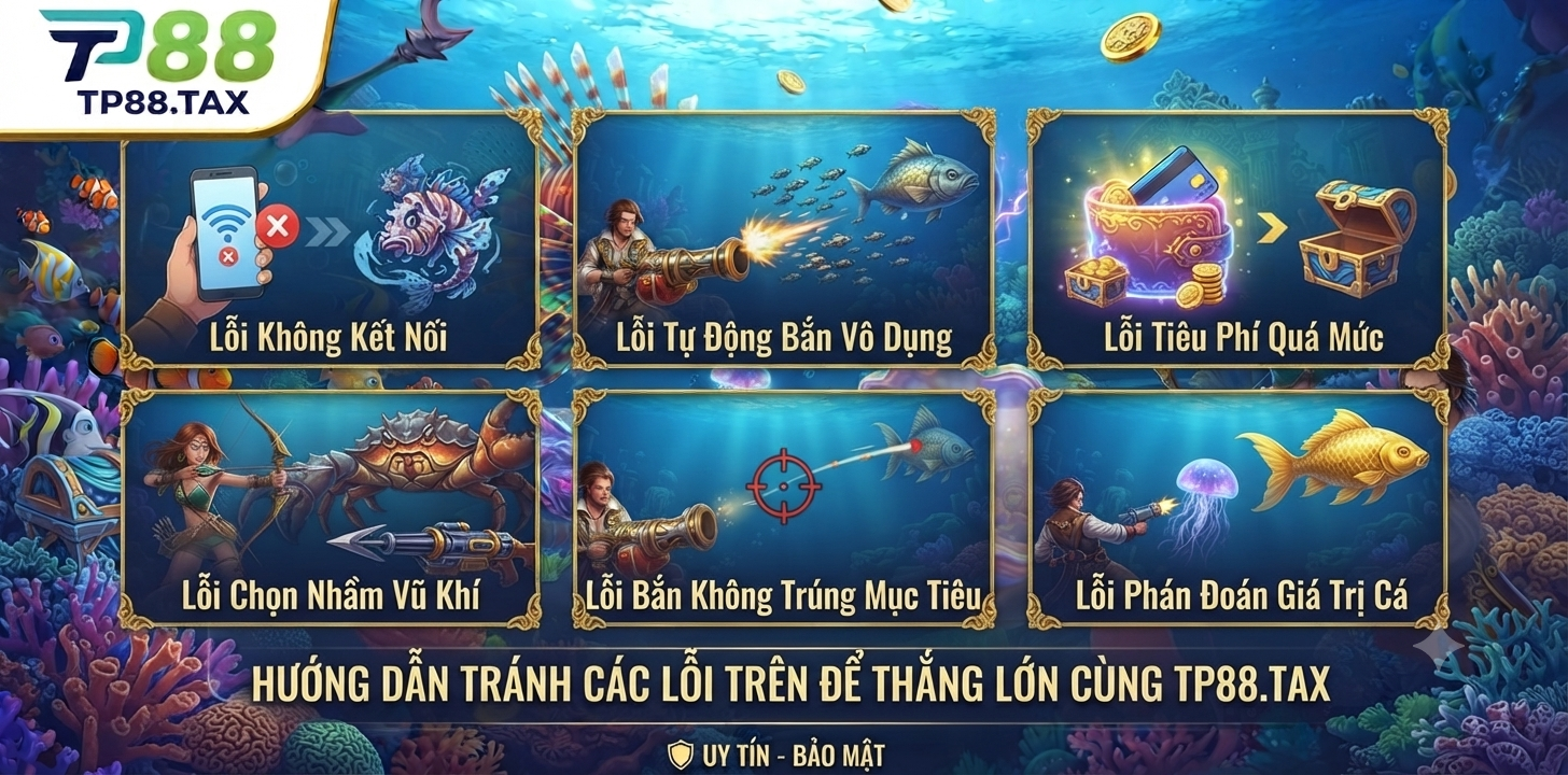 Bắn Cá TP88 – Trò Chơi, Cách Tham Gia Và Quản Lý Ngân Sách 2 Các lỗi thường gặp khi chơi bắn cá TP88