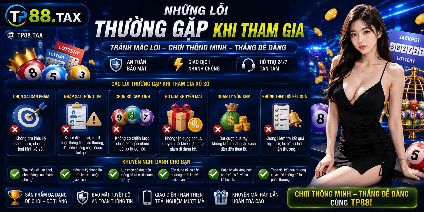 Xổ Số TP88 – Loại Hình Lô Đề, Cách Tham Gia Đặt Cược 2 Những lỗi thường gặp khi tham gia